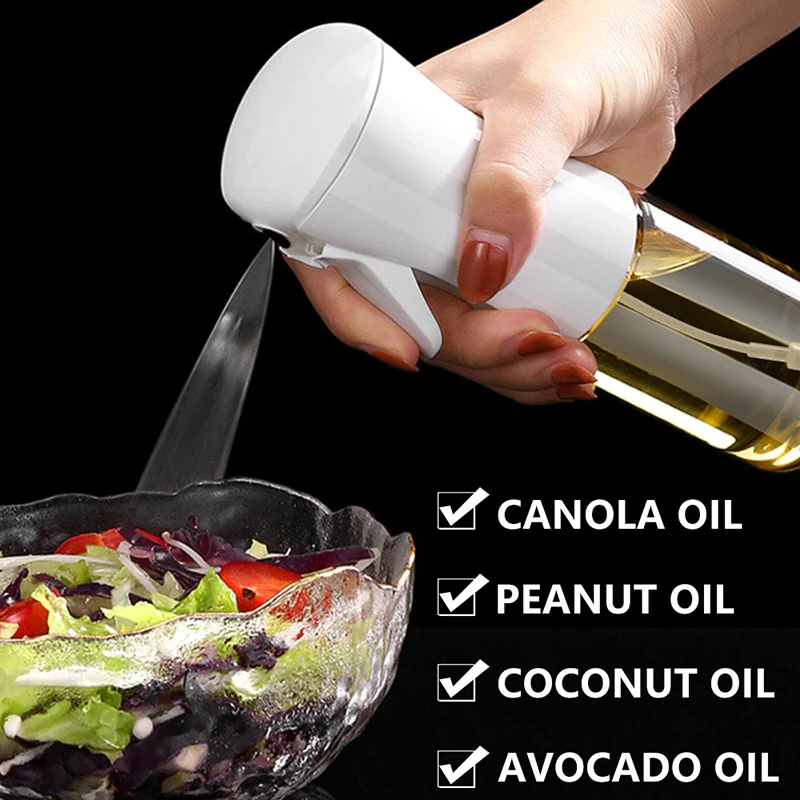 200ML Olive Oil Sprayer Bottle Kitchen high-pressure Sprayer Bottle Leak-proof BBQ Air Fryer Sprayer Oil Camping Cookware Tool