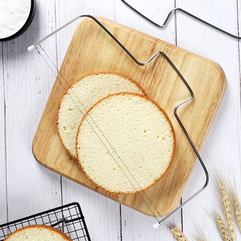 1PC Double Line Cake Cut Slicer Adjustable Stainless Steel Device Cake Decorating Mold DIY Bakeware Kitchen Cooking Tool