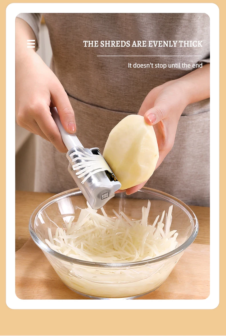 3 Blades Vegetable Peeler with Cap ,Stainless Steel Potatoes Cutter Carrot Grater Fruit Cutter Kitchen Novel Kitchen Accessories